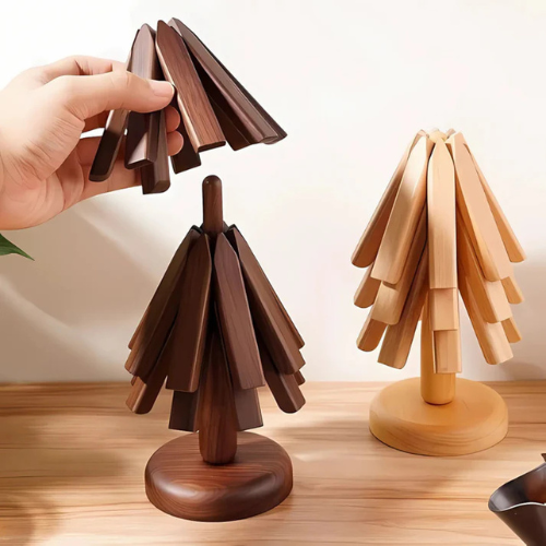 WoodAura™ | Hopfällbara Grytunderlägg