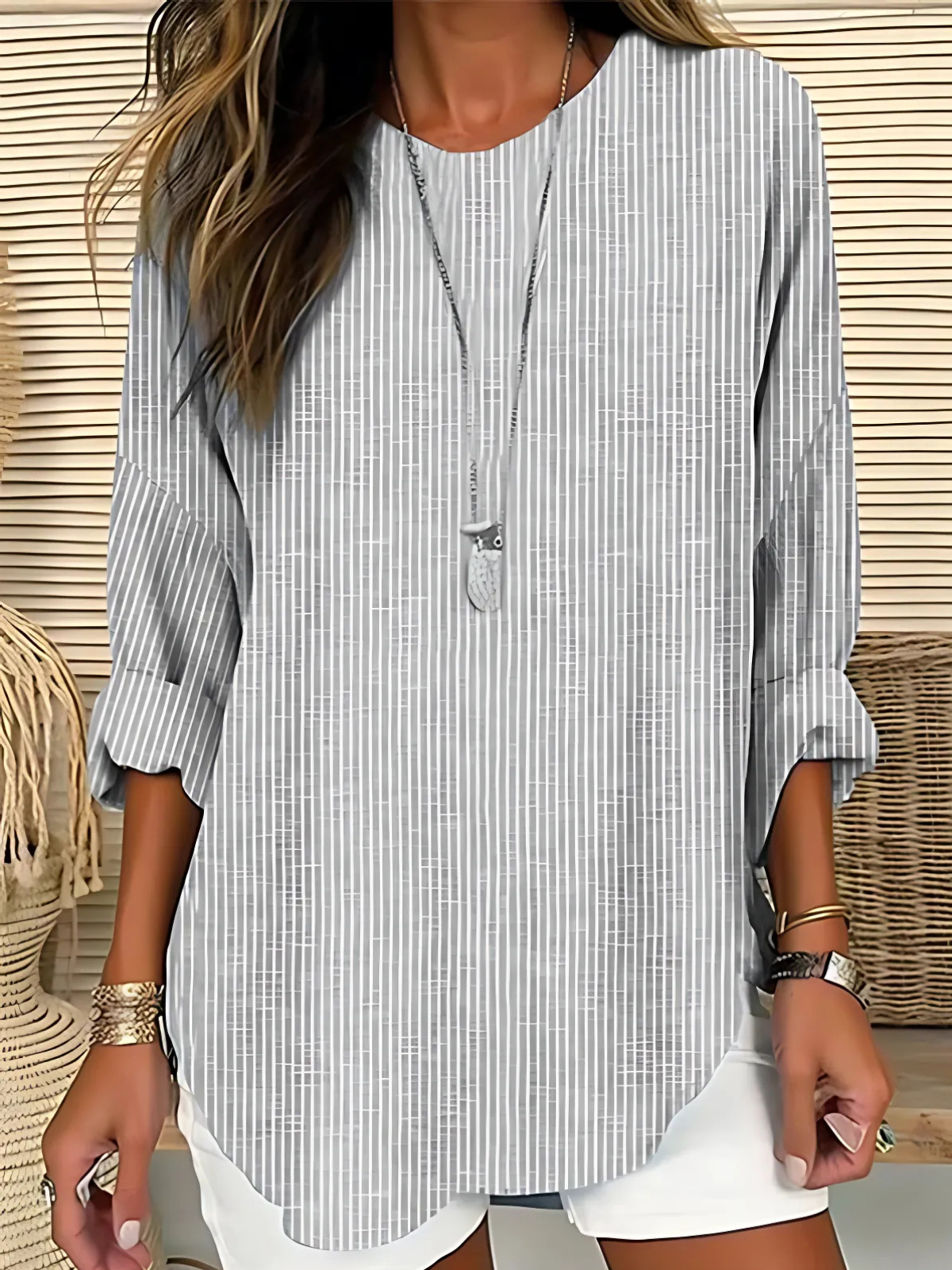Avelin™ | Elegant Blus för Sval Komfort