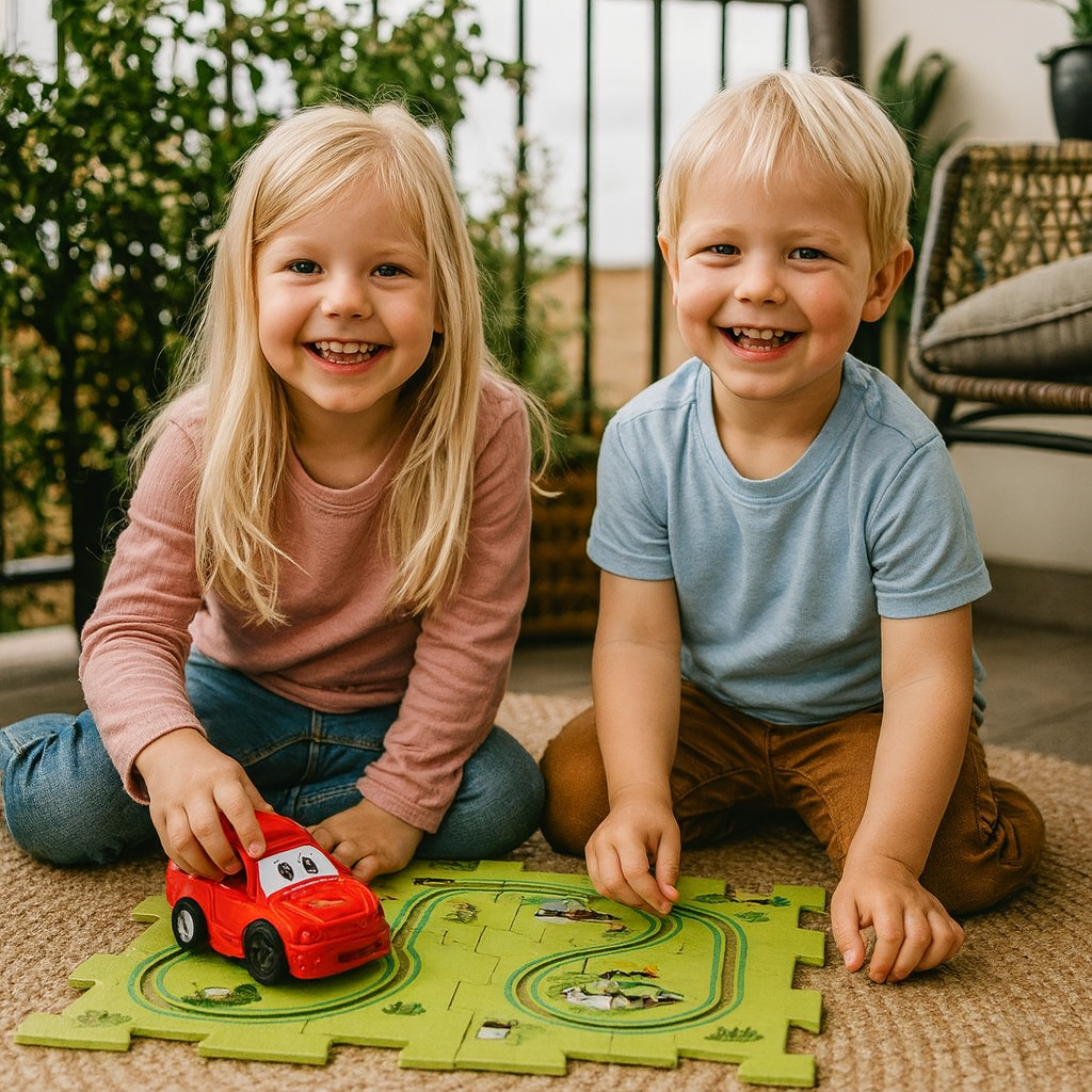 Railcar puzzle™ | Tävling med klossar