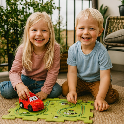 Railcar puzzle™ | Tävling med klossar