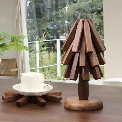 WoodAura™ | Hopfällbara Grytunderlägg