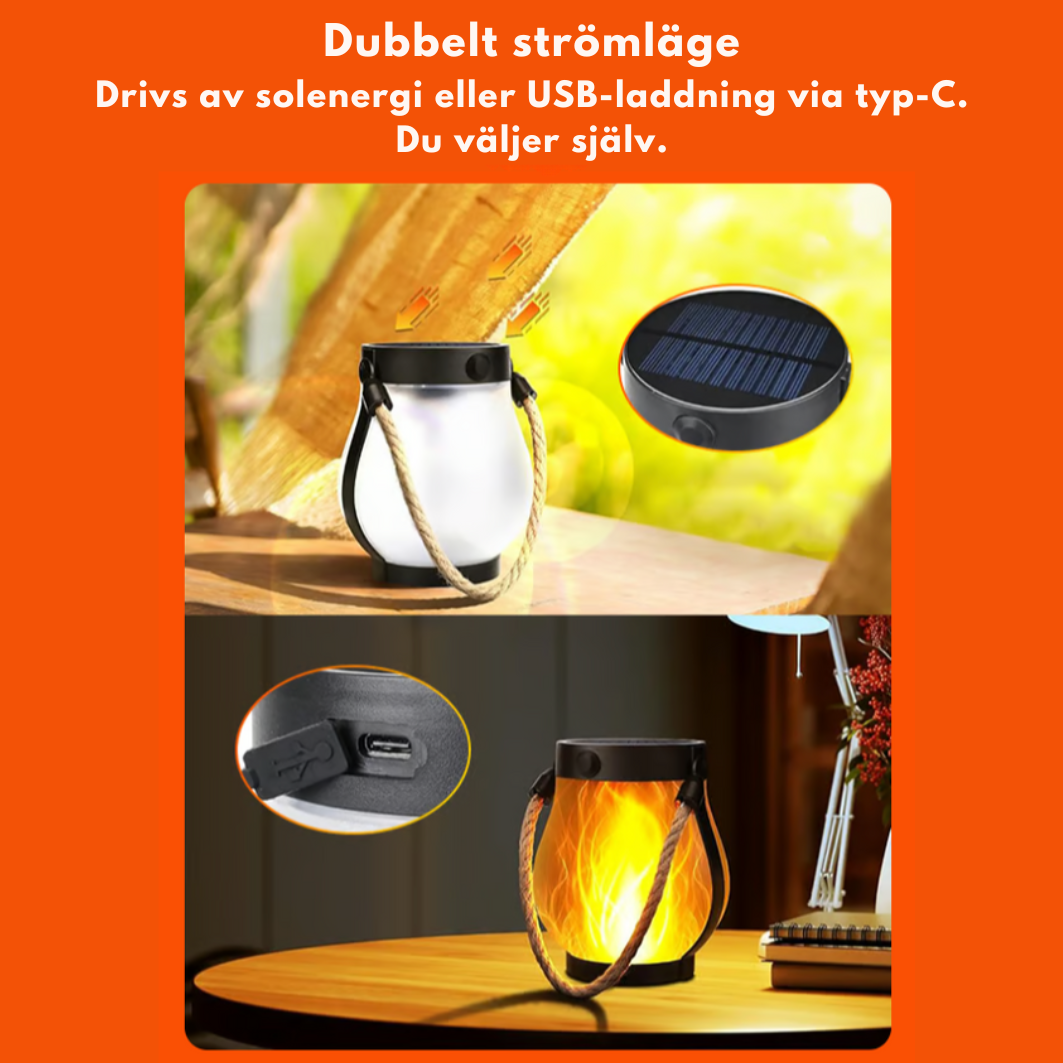 EldVik™ | Flamlantern – Äkta flamkänsla