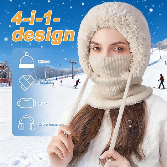 FrostLoom™ | 3-i-1 Vintermössa – Mössa, Halsduk & Huvå i Ett