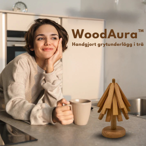 WoodAura™ | Hopfällbara Grytunderlägg