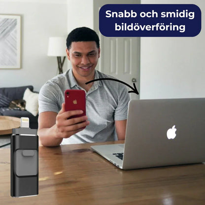 SparaSmart™ | 4-i-1 USB Minne - Blixtsnabb Bildöverföring