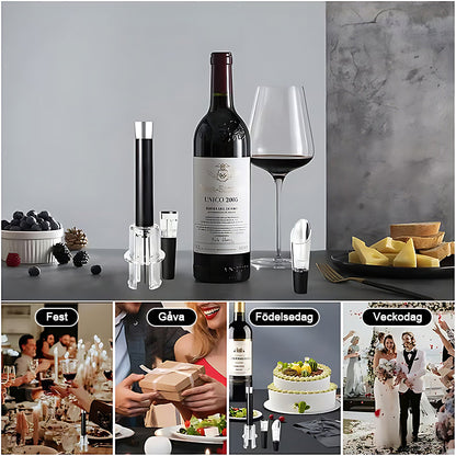 VinoLift™ | Luftdriven vinöppnare för enkel och skonsam öppning