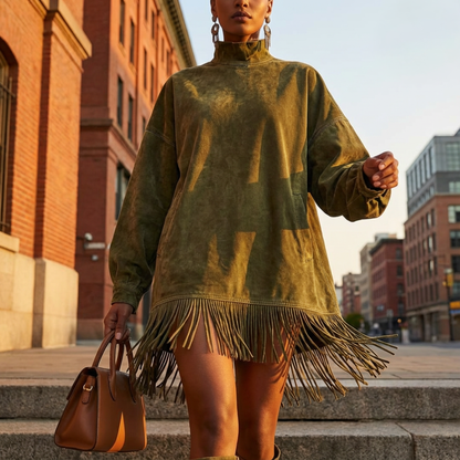 Eir™ | Långärmad klänning. Rörelse i stilen. Lugn i känslan.