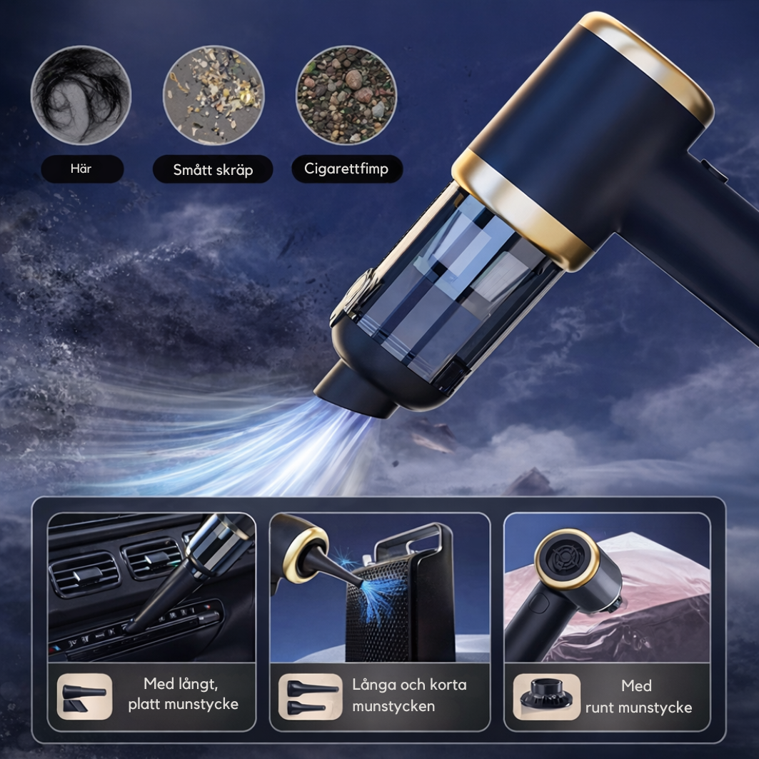 Dustra™ PowerVac | Kraftfull handdammsugare för hemmet och bilen