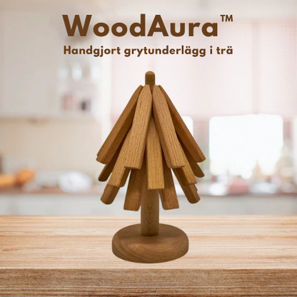 WoodAura™ | Hopfällbara Grytunderlägg