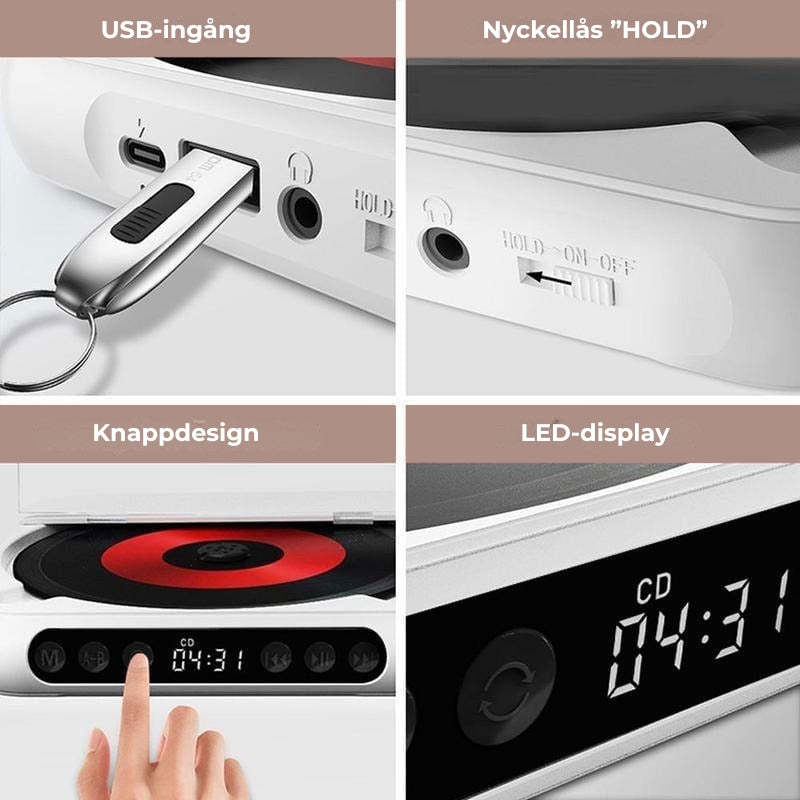 Rytma™ | Portabel CD-spelare. Spela musiken du redan älskar.