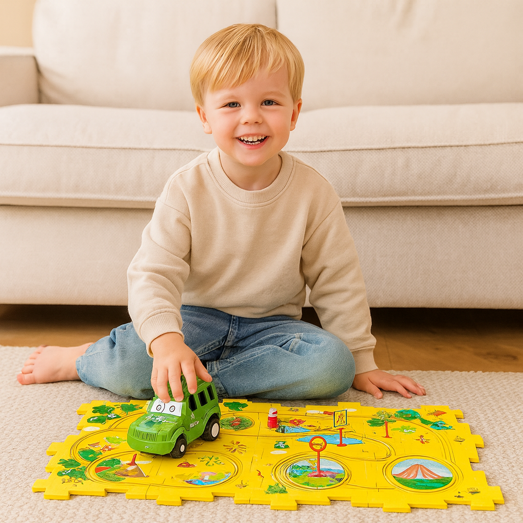 Railcar puzzle™ | Tävling med klossar