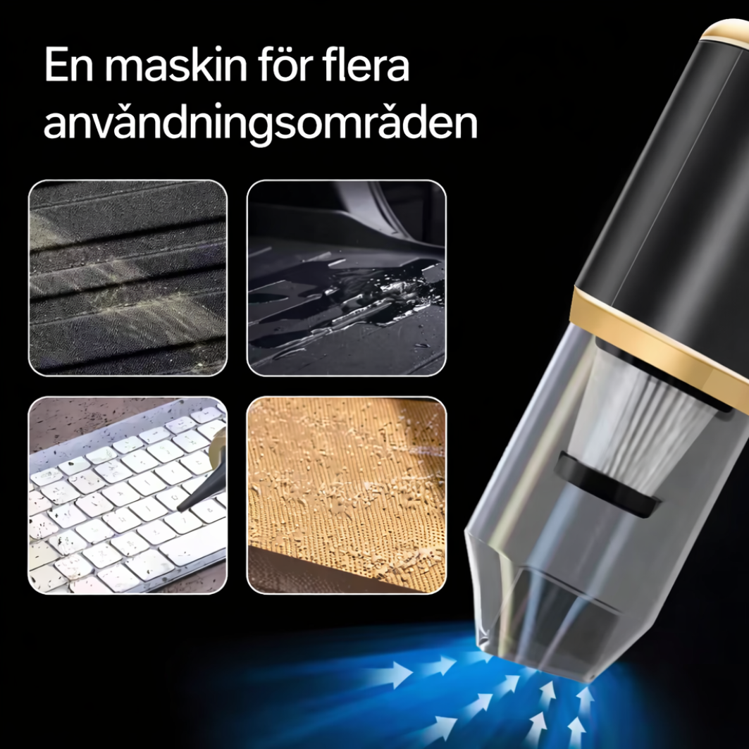 Dustra™ PowerVac | Kraftfull handdammsugare för hemmet och bilen