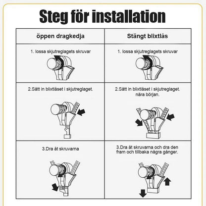 ReZip™ Avtagbar dragkedja | 6 st | Fixa på sekunder. Rädda det som fungerar.