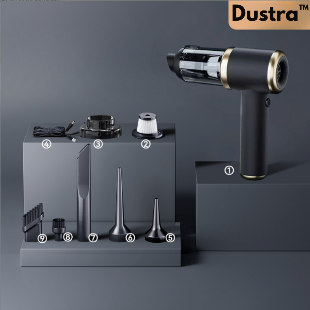 Dustra™ PowerVac | Kraftfull handdammsugare för hemmet och bilen