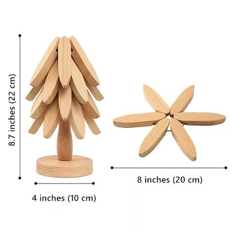 WoodAura™ | Hopfällbara Grytunderlägg