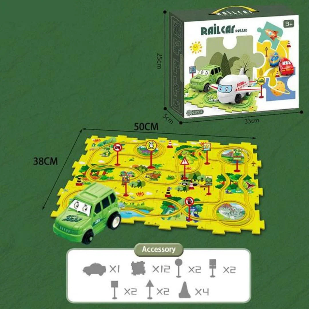 Railcar puzzle™ | Tävling med klossar