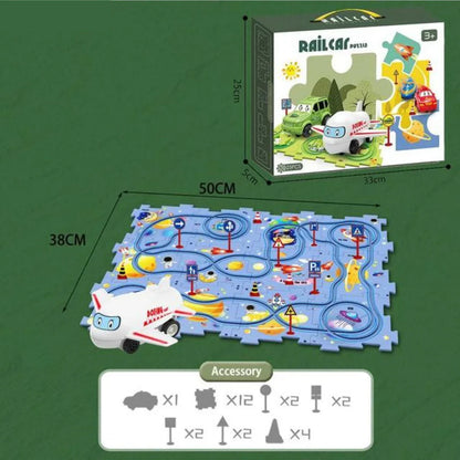 Railcar puzzle™ | Tävling med klossar