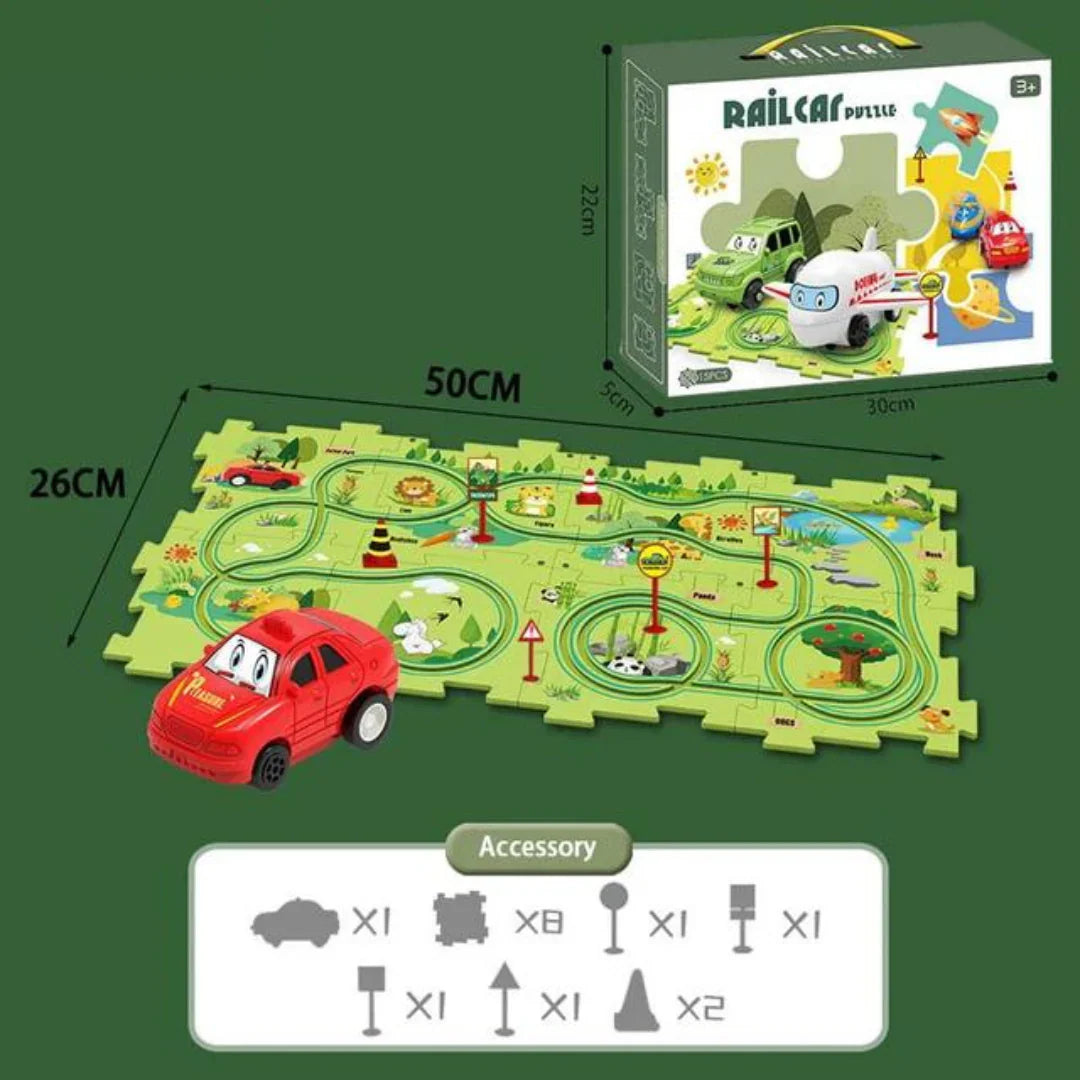 Railcar puzzle™ | Tävling med klossar