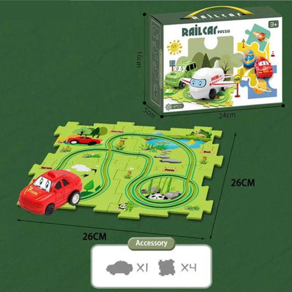 Railcar puzzle™ | Tävling med klossar