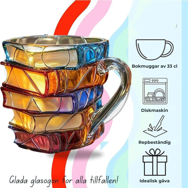 LitMuse™ | Bokmugg – För Läsning, Avkoppling & Kaffe med Stil