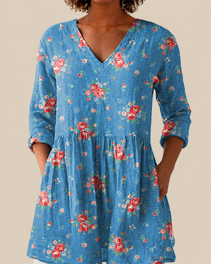 Floris™ | Bekväm Lång Blus för Dam