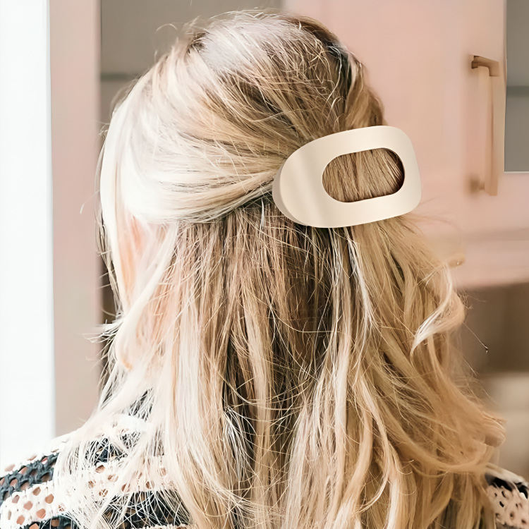 SilkGrip™ | Hårklämma - Set med 4 Ovala hårspännen för skonsamt grepp