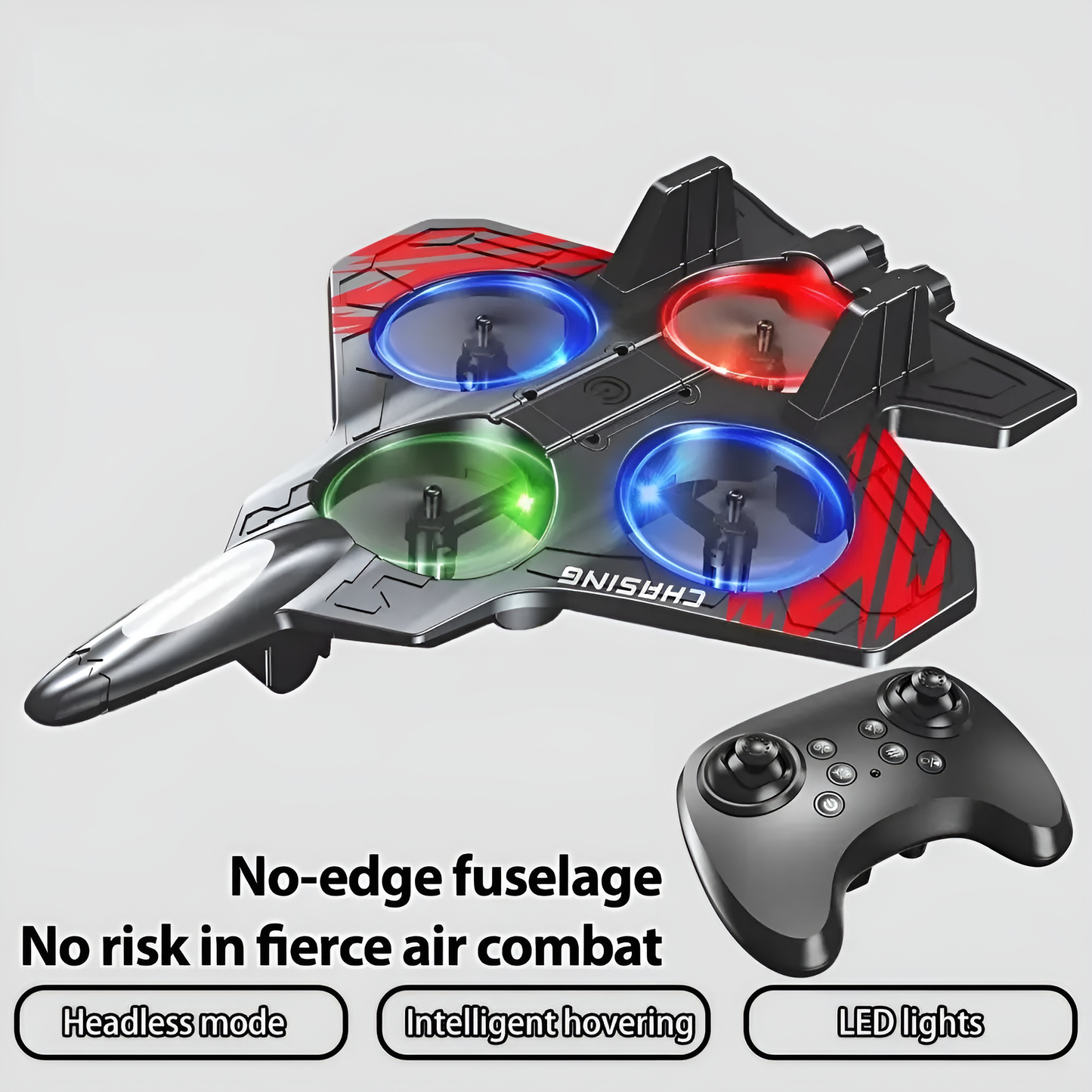 SkyRaptor™ | LED Jet-Drone för fartfylld lek
