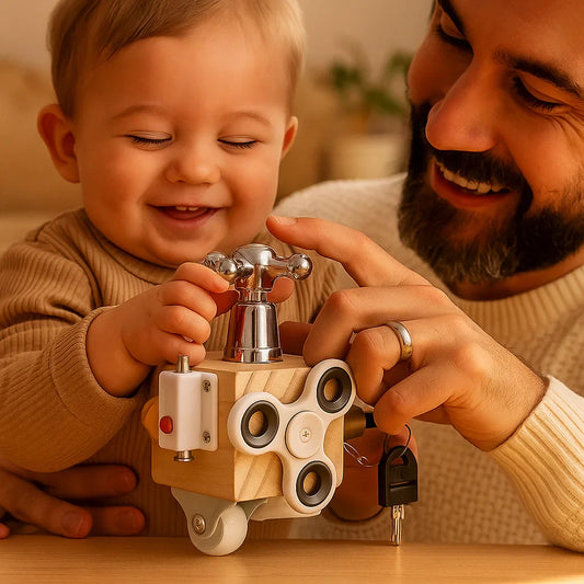 Bizzy Cube™ | Pedagogisk aktivitetsleksak för finmotorik och tidig sensorisk inlärning