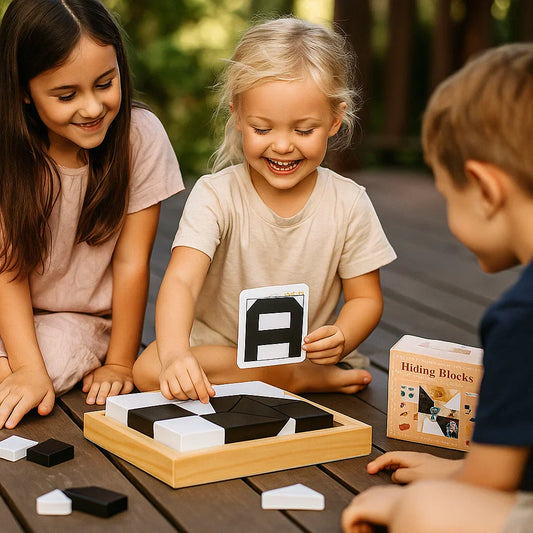 BattleBlocks™⎜Pedagogisk leksak för logikträning för barn med kort och brädspel