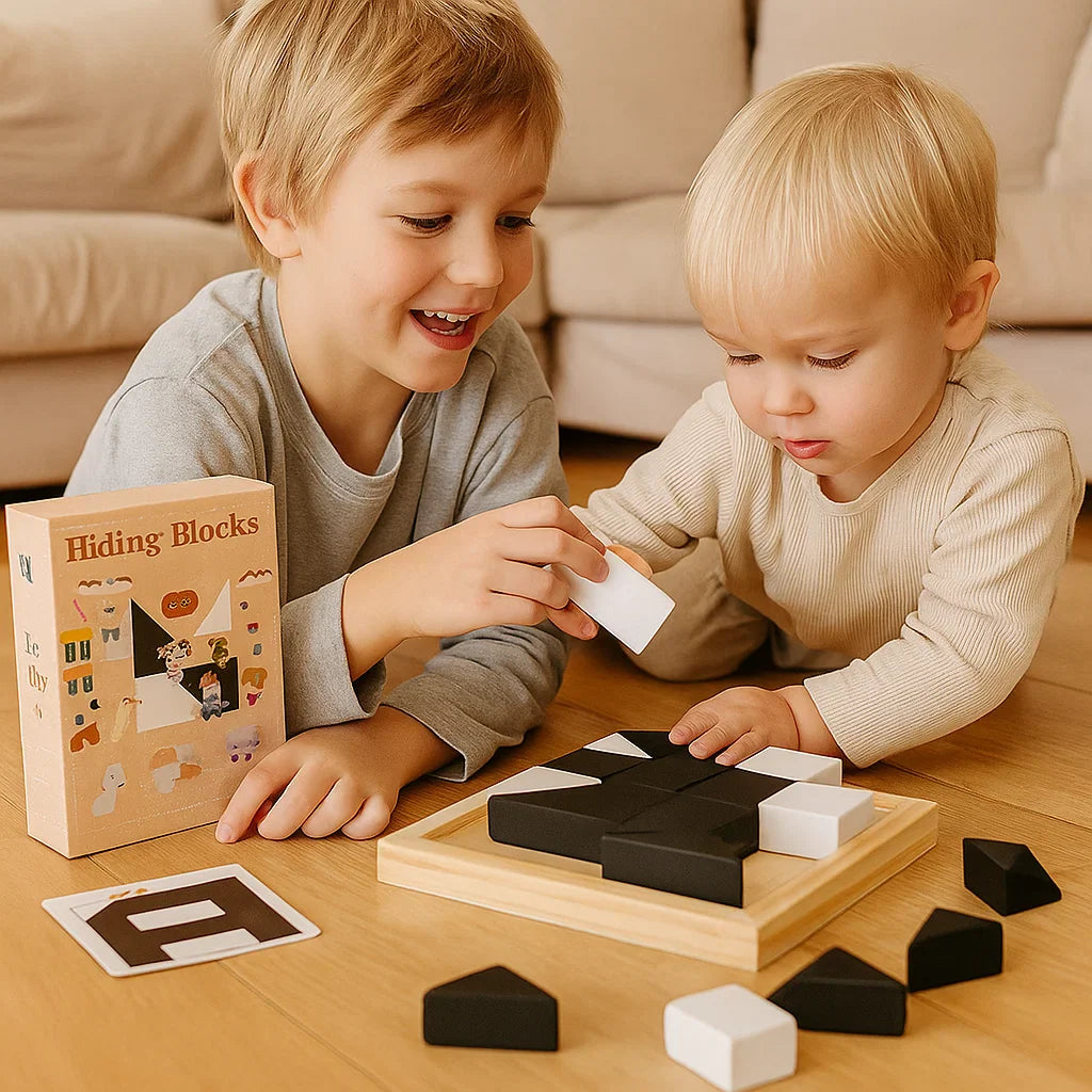 BattleBlocks™⎜Pedagogisk leksak för logikträning för barn med kort och brädspel