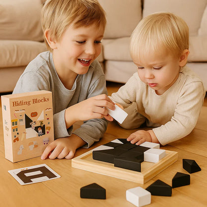 BattleBlocks™⎜Pedagogisk leksak för logikträning för barn med kort och brädspel