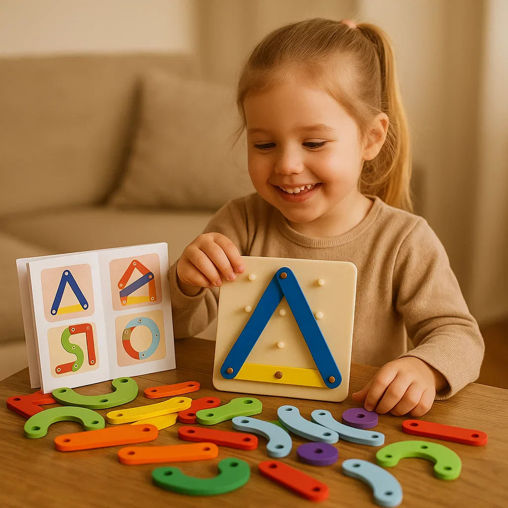 Creative Board™ | Kreativt lärbräde med bokstäver, siffror och former