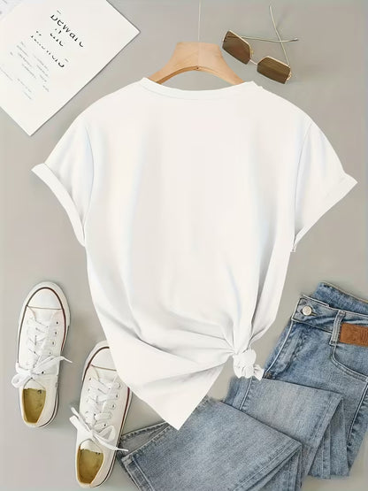 Cafelle™ | Grafisk T-shirt för Dam
